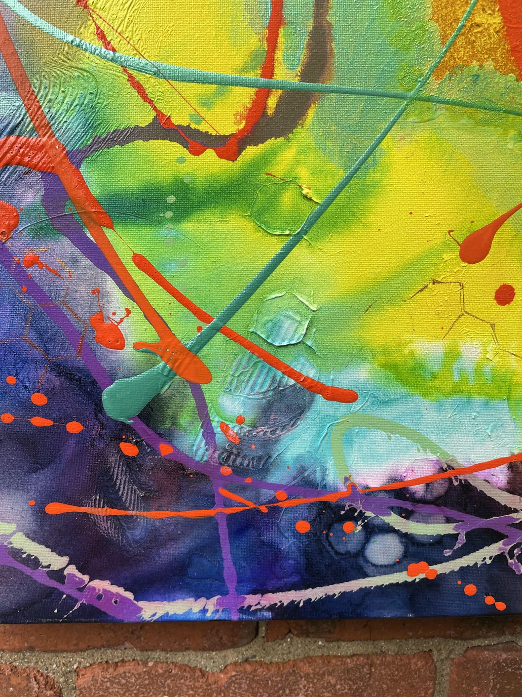 Close up of Abstract Art Gently