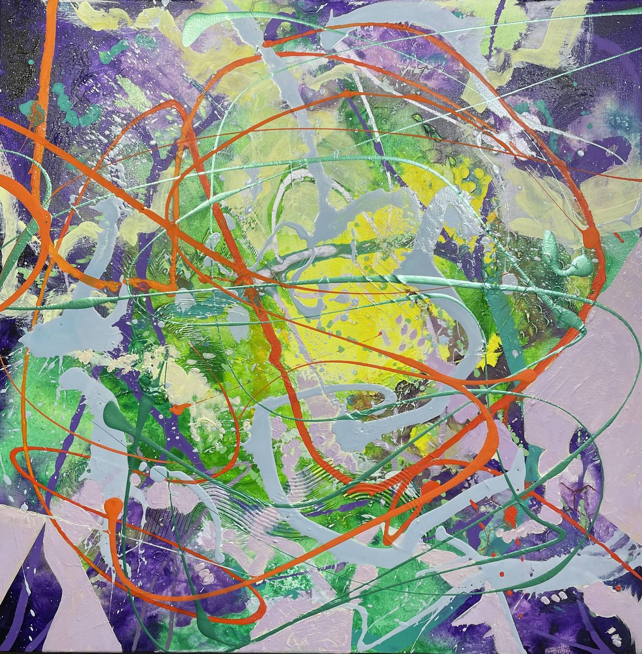 Image of Abstract Painting Iridescence