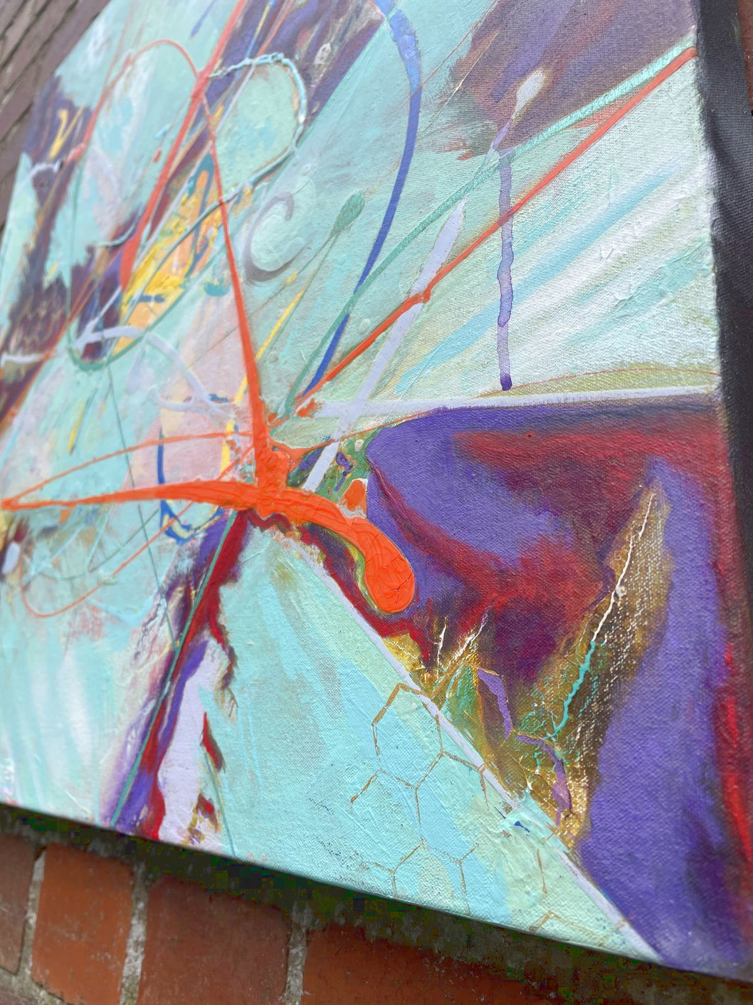 Close up of Abstract Art