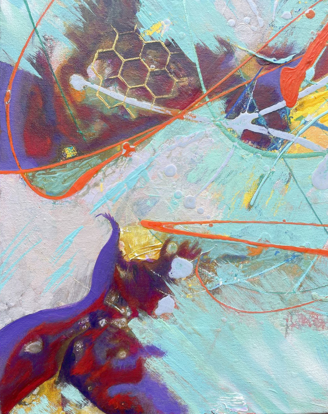 Close up of Abstract Art