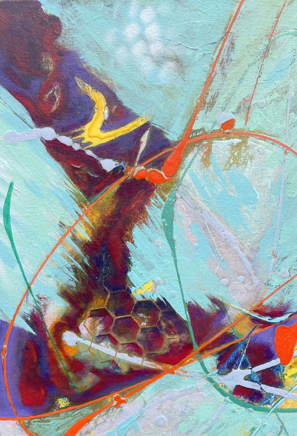 Close up of Abstract Art